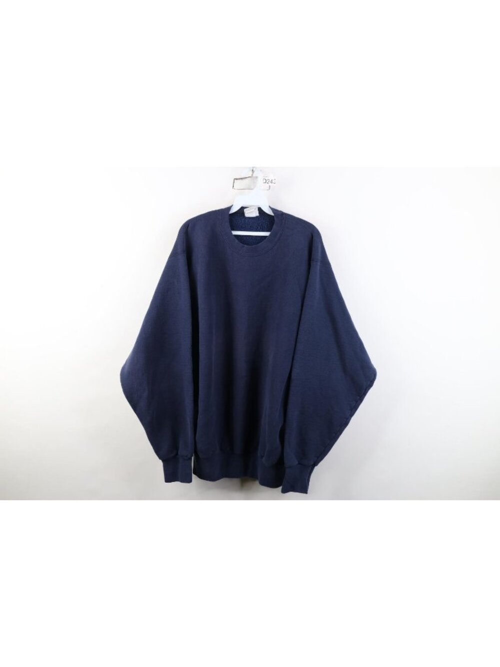 Vintage 90s Streetwear Mens XL Faded Blank Heavyweight Crewneck Sweatshirt USA